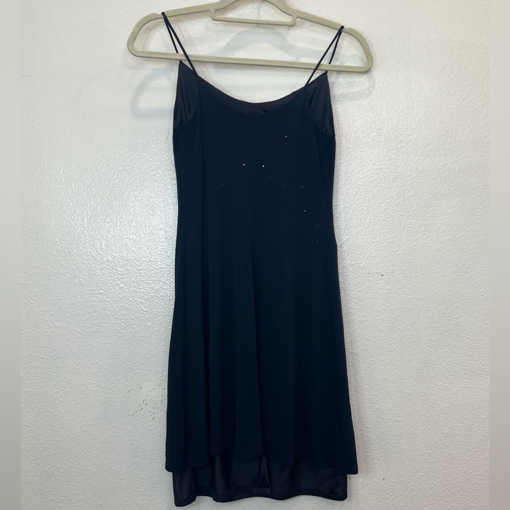 Andrea‎ Polizzi for Rex Lester Blue Embellished Cocktail dress Sz 2